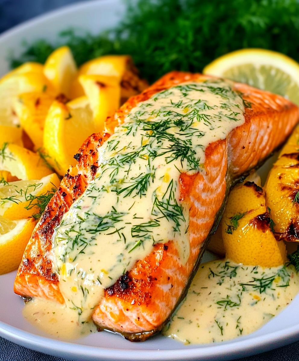 Keto-Lachs mit Zitronen-Dill-Sauce: Einfach köstlich!