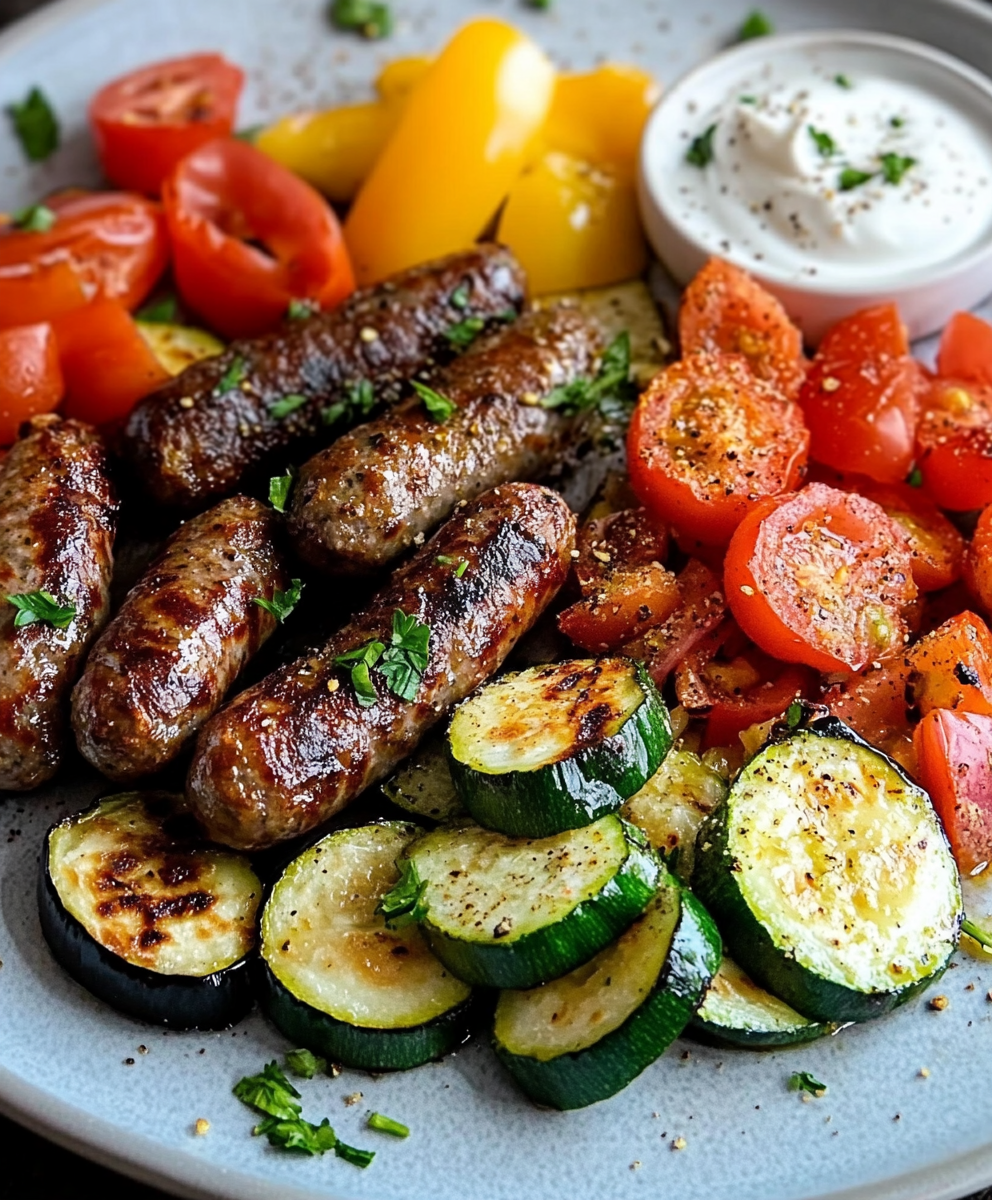 ketodiat 7 Low Carb Cevapcici-Ofengemüse-Blech für alle!