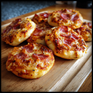mini-pizzabällchen mit salami