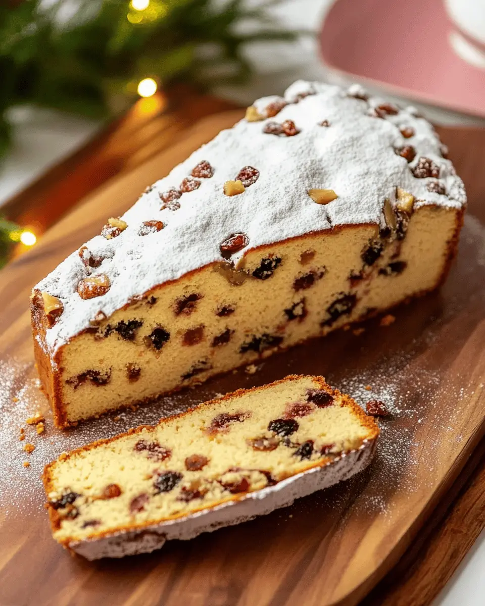 Zuckerarmer Christstollen