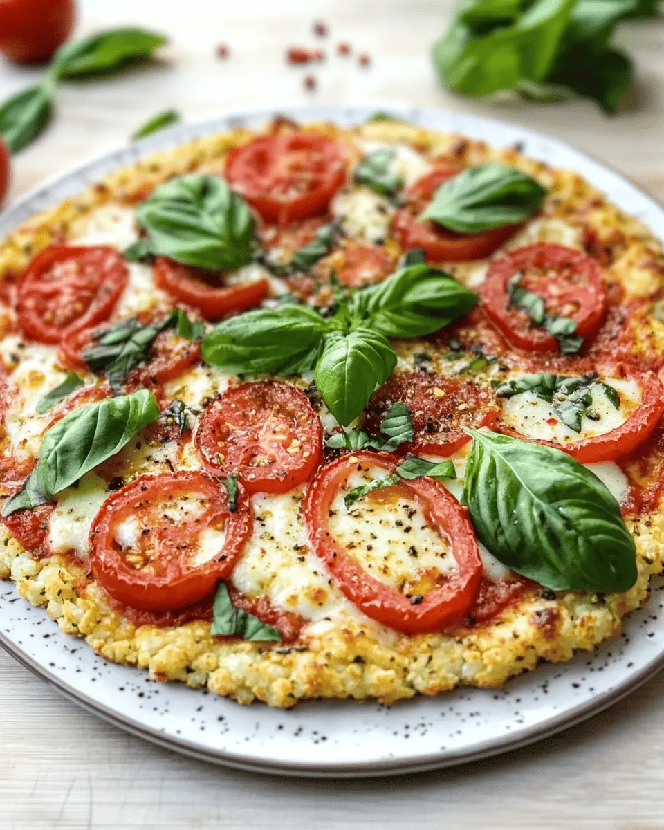 Blumenkohl-Pizza (Low Carb)