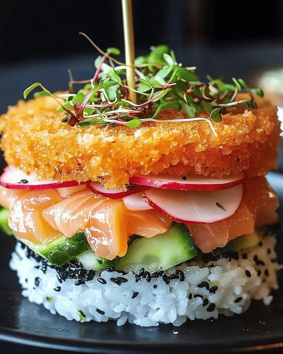 Sushi-Burger (Low Carb Variante)