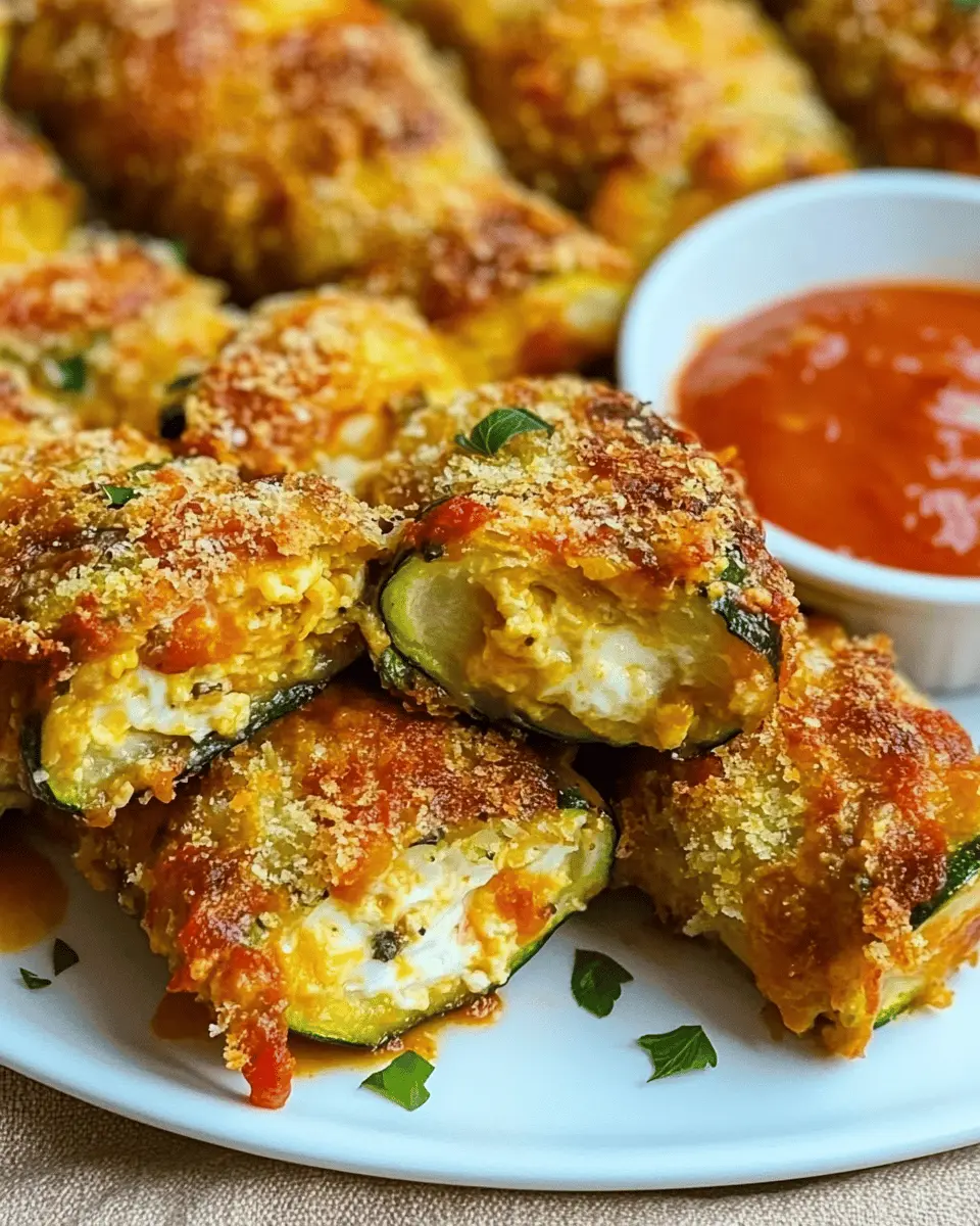 ketodiat 9 Zucchini-Rolls mit Ei & Käse