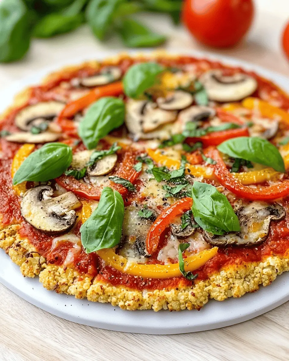 Blumenkohl-Pizza (Low Carb)