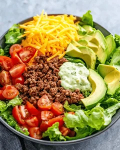Low Carb Ground Beef Taco Salad First Image First Image