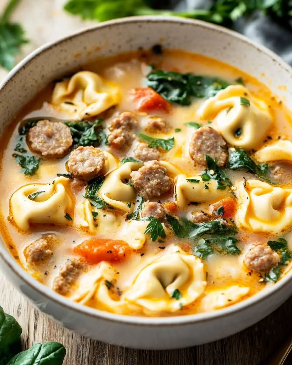 Sausage Tortellini Soup