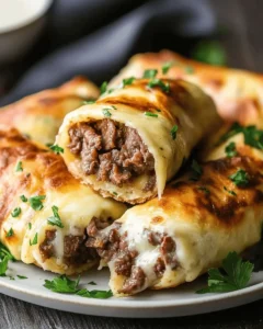 Keto Philly Cheesesteak Rolls First Image First Image