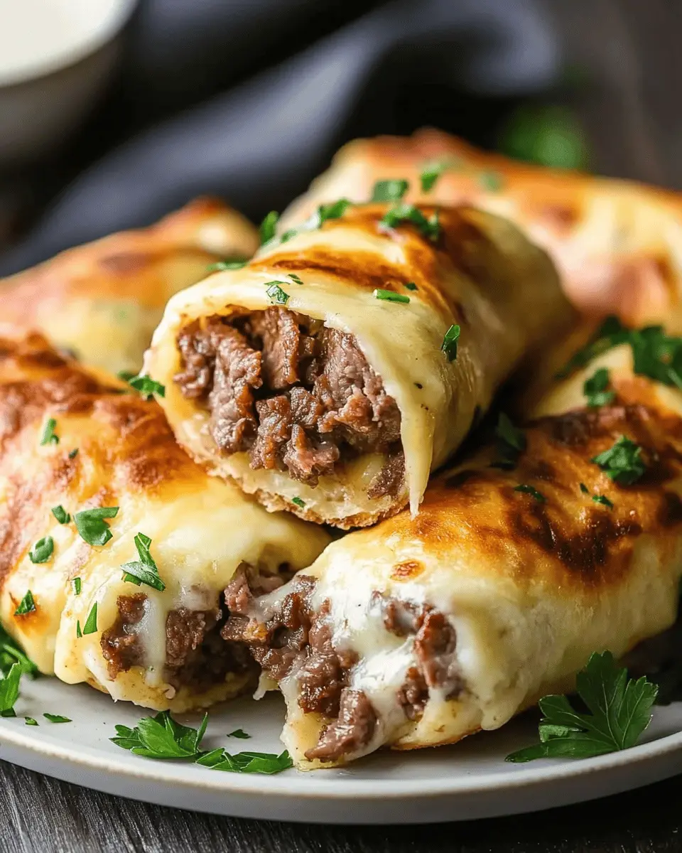 Keto Philly Cheesesteak Rolls