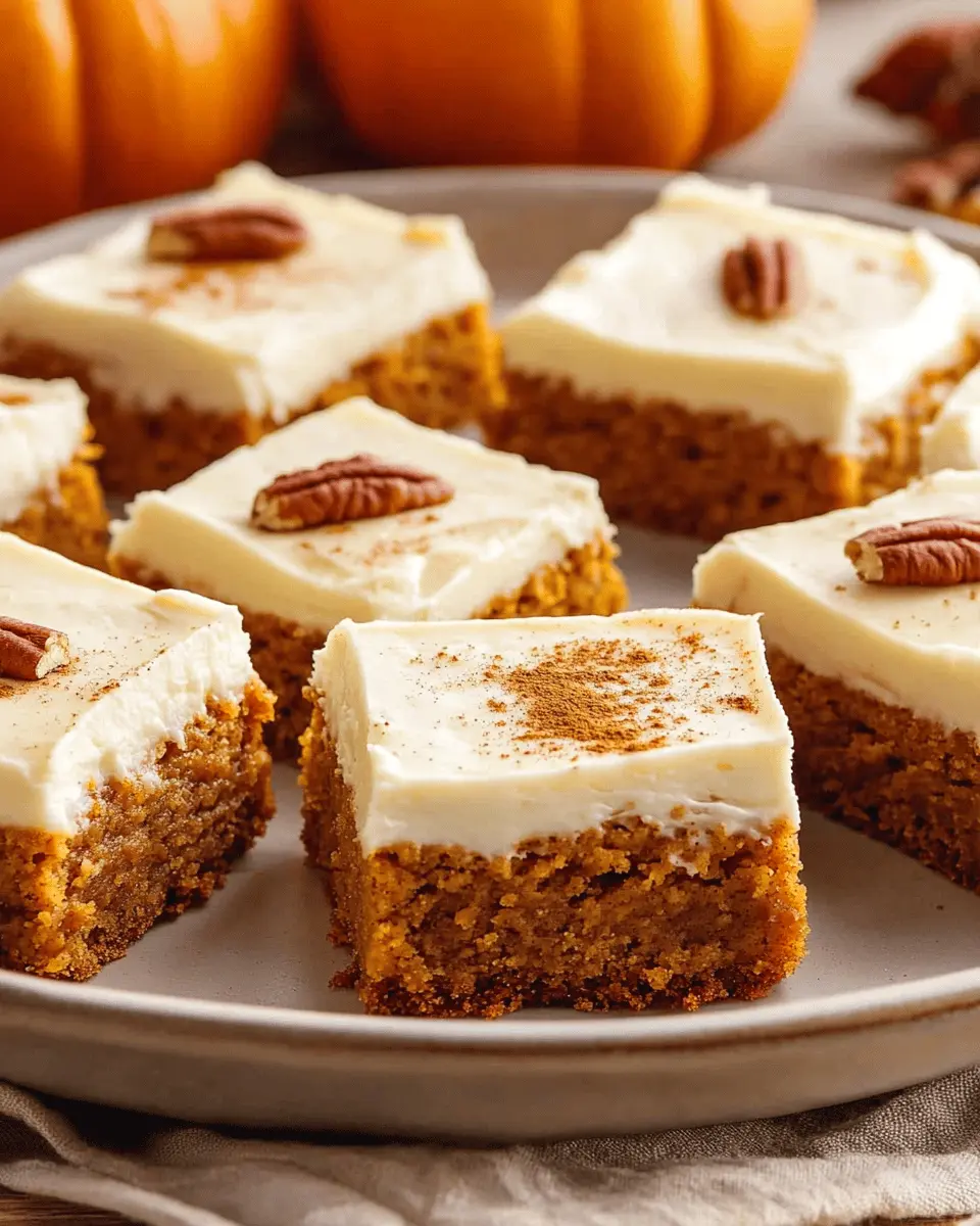 ketodiat 7 Pumpkin Bars with Cream Cheese Frosting