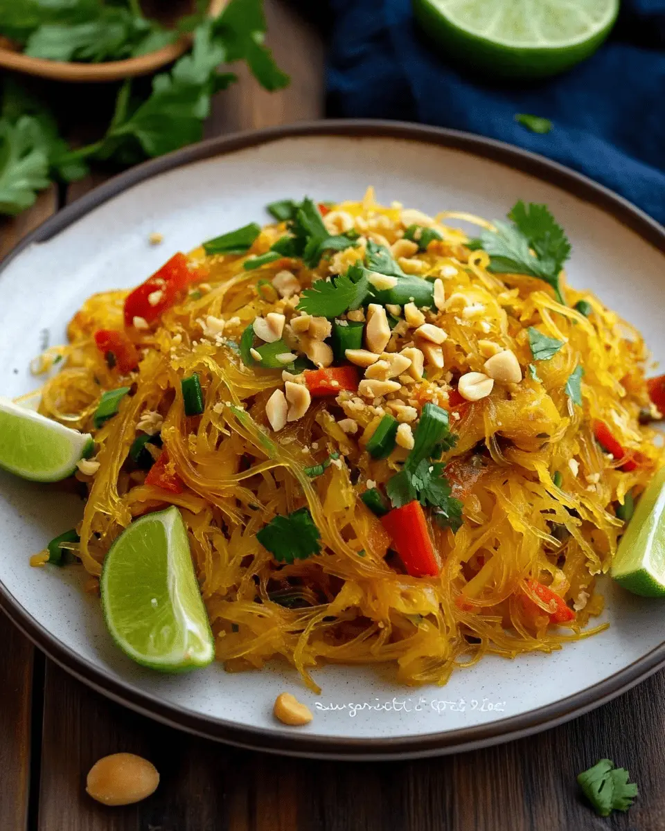 ketodiat 8 Spaghetti Squash Pad Thai
