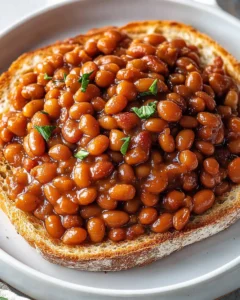Low Carb Instant Pot Baked Beans on Toast First Image First Image