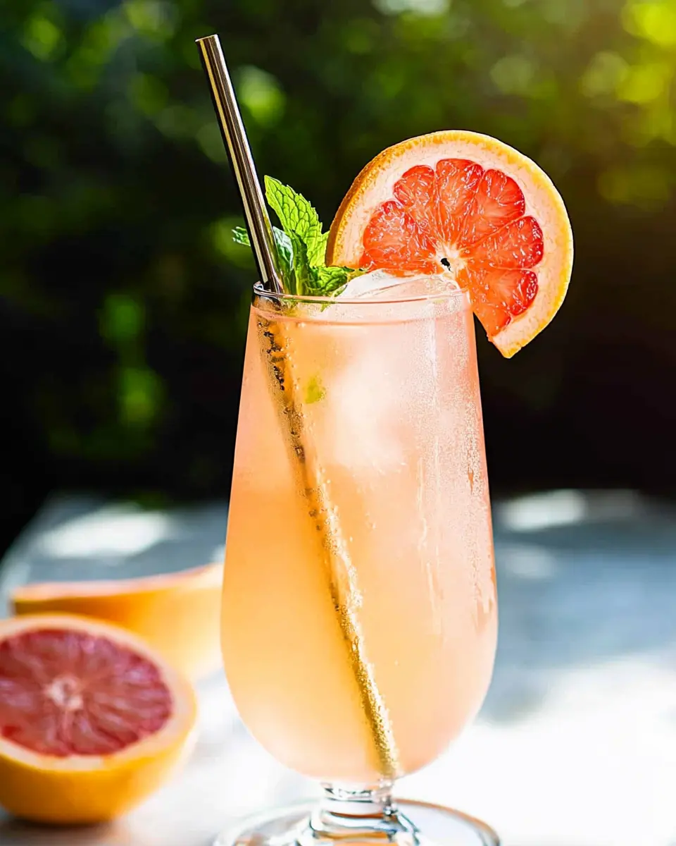 Non-Alcoholic Grapefruit Spritzer With Prosecco