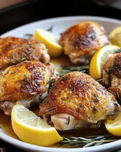 Rosemary-Lemon Chicken Thighs First Image First Image