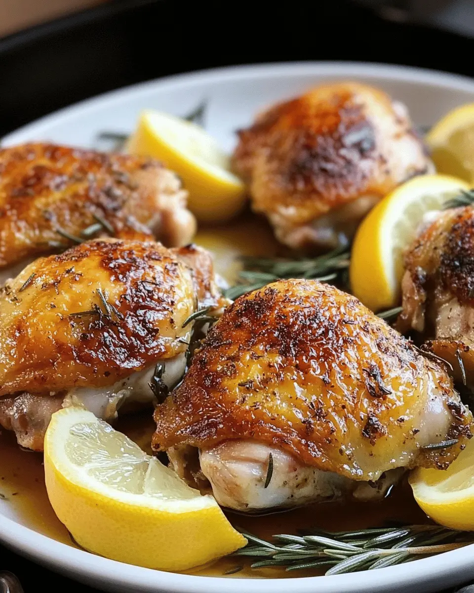Rosemary-Lemon Chicken Thighs