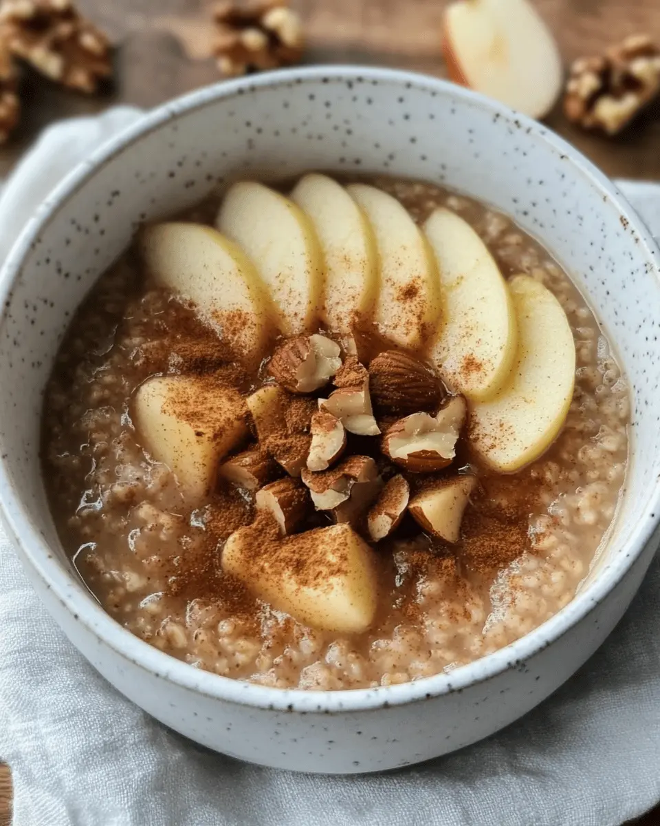 Spiced Apple and Walnut Porridge