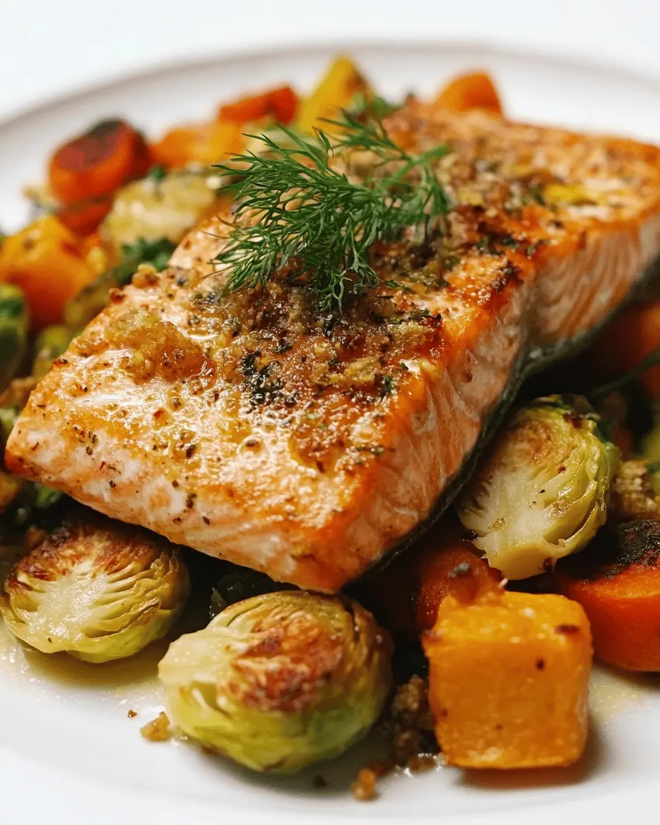 ketodiat 7 Low Carb Salmon with Roasted Fall Vegetables