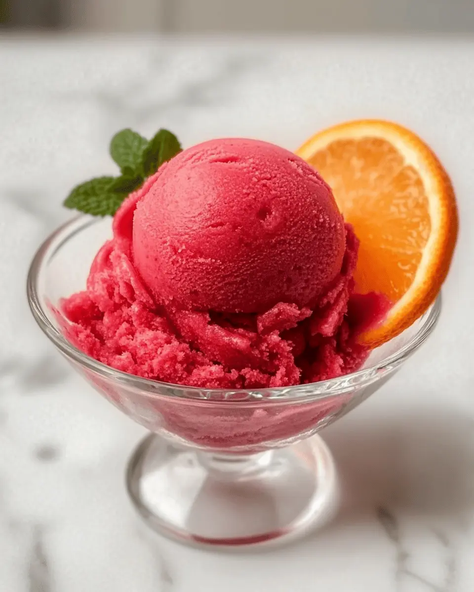ketodiat 9 Citrus Cranberry Sorbet