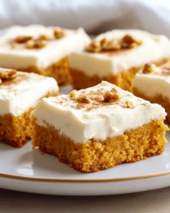 Pumpkin Bars with Cream Cheese Frosting First Image First Image