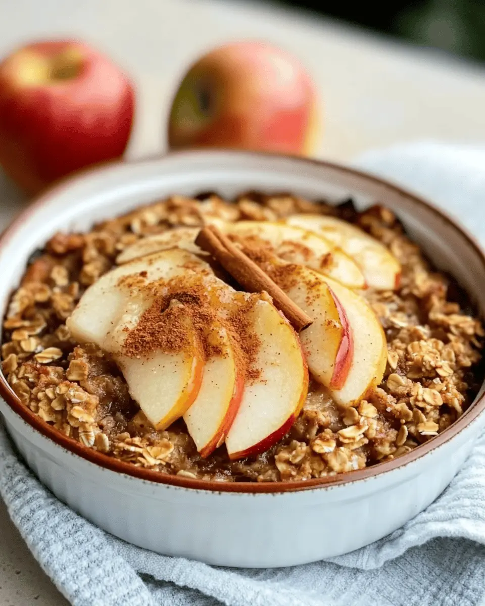 Cinnamon Apple Oatmeal Bake
