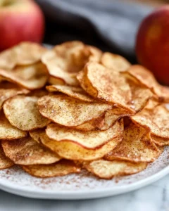 Baked Cinnamon Apple Chips First Image First Image