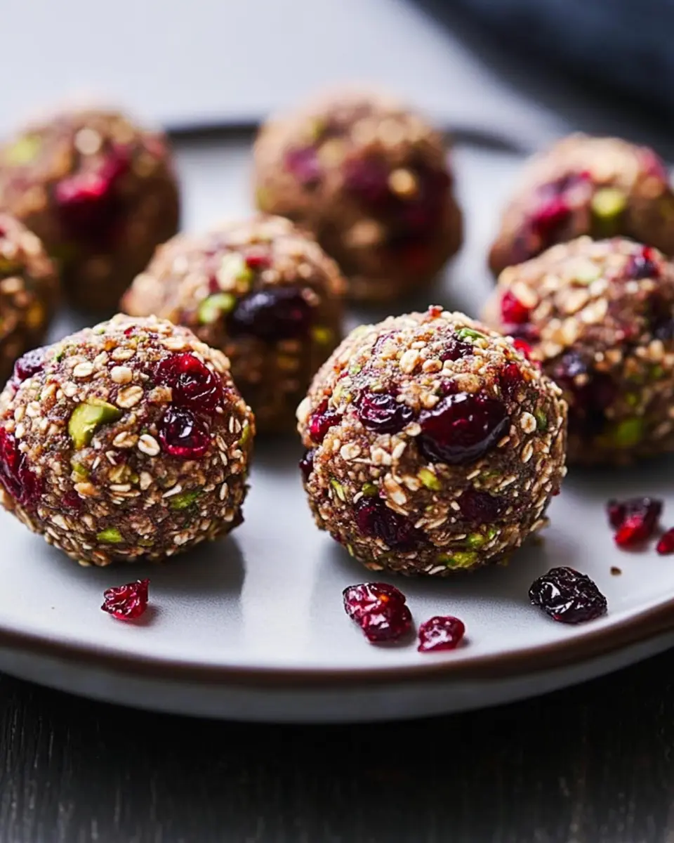 ketodiat 7 Cranberry Pistachio Energy Bites