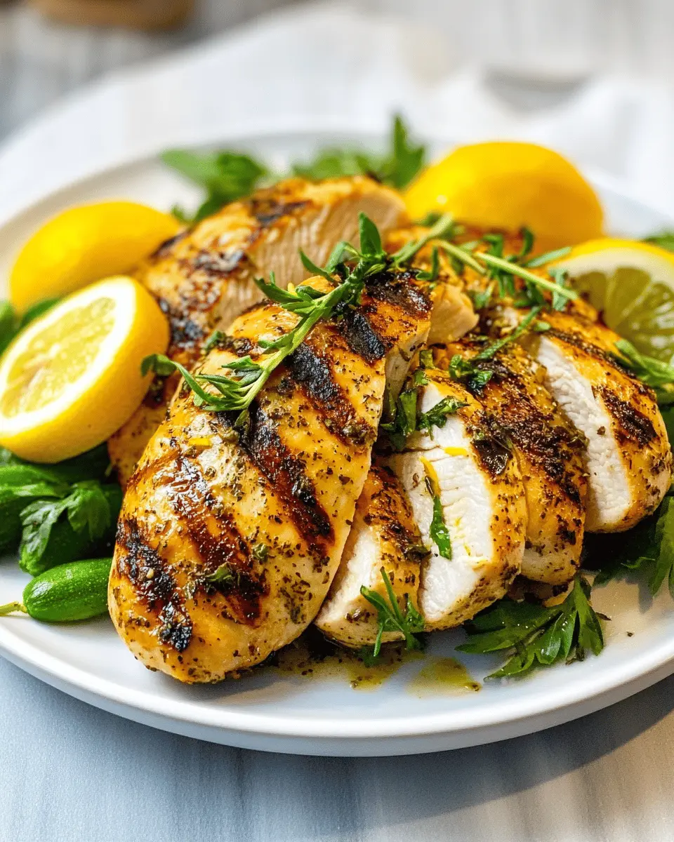 Low Carb Lemon Herb Grilled Chicken