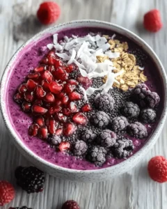 Winter Berry Smoothie Bowl First Image First Image