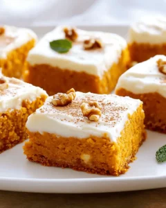 Pumpkin Bars with Cream Cheese Frosting First Image First Image