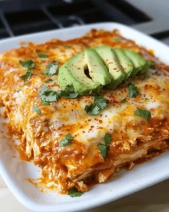 Keto Chicken Enchilada Casserole First Image First Image