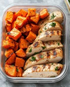 Low Carb Chicken and Sweet Potato Meal Prep First Image First Image
