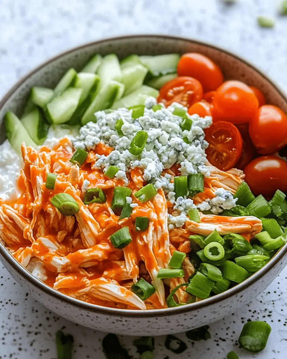 ketodiat 8 Low Carb Buffalo Chicken Cottage Cheese Bowl