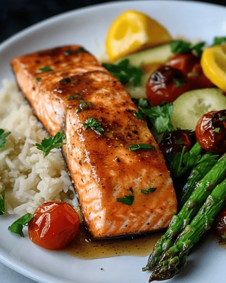 Low Carb Honey Mustard Salmon