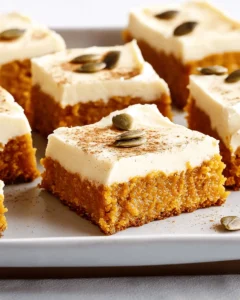 Pumpkin Bars with Cream Cheese Frosting First Image First Image