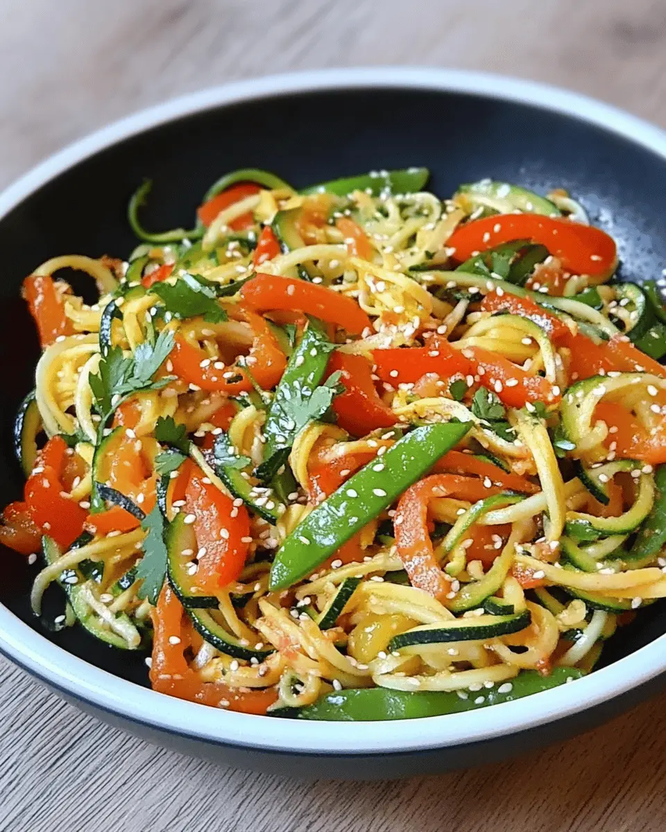 ketodiat 7 Zucchini Noodle Stir Fry
