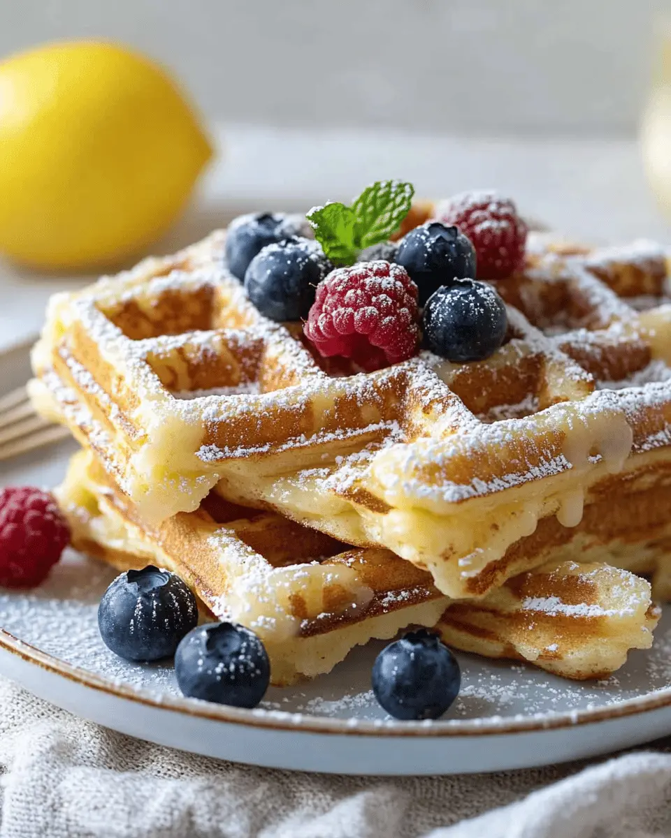 ketodiat 8 Low Carb Lemon Vanilla Waffle French Toast