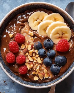 Cocoa Almond Butter Overnight Oats First Image First Image