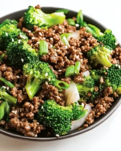 Ground Beef and Broccoli First Image First Image
