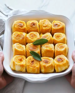 Low Carb BUTTERNUT SQUASH ROLLS WITH SAGE First Image First Image