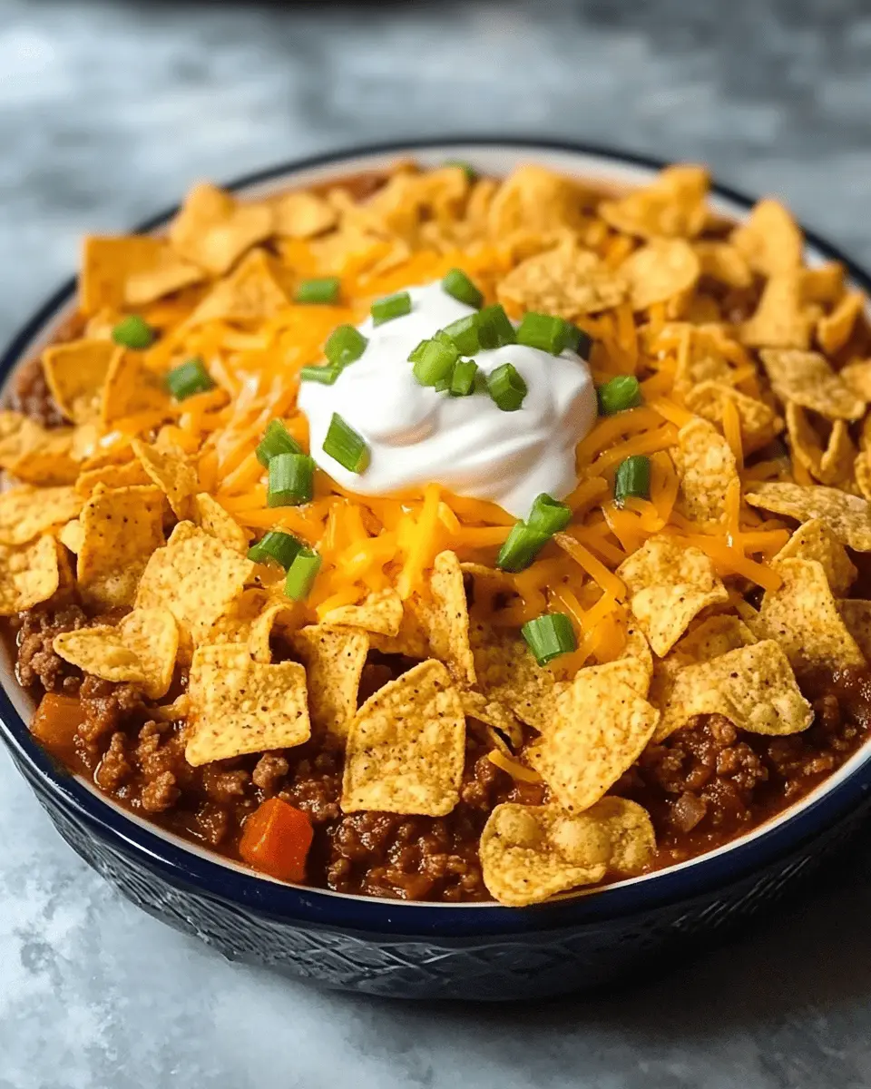 Low Carb Frito Chili Pie