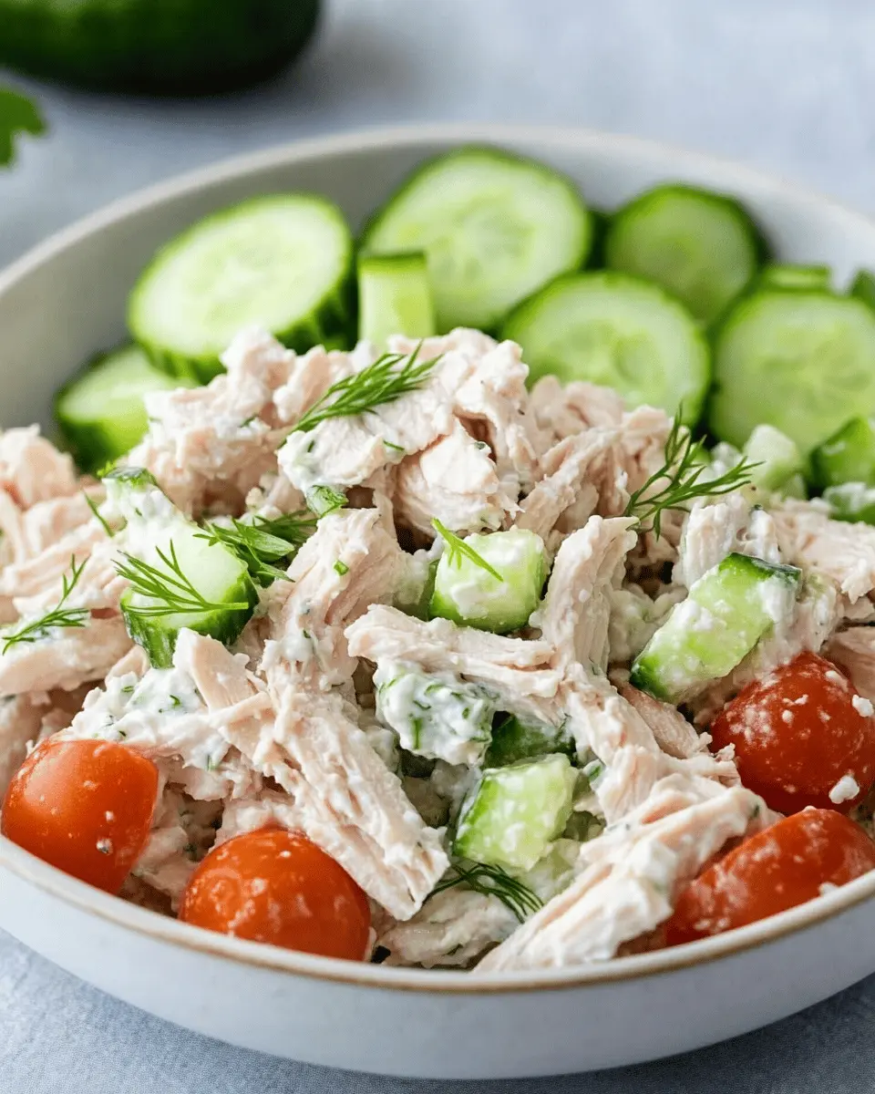 Low Carb Cottage Cheese Chicken Salad