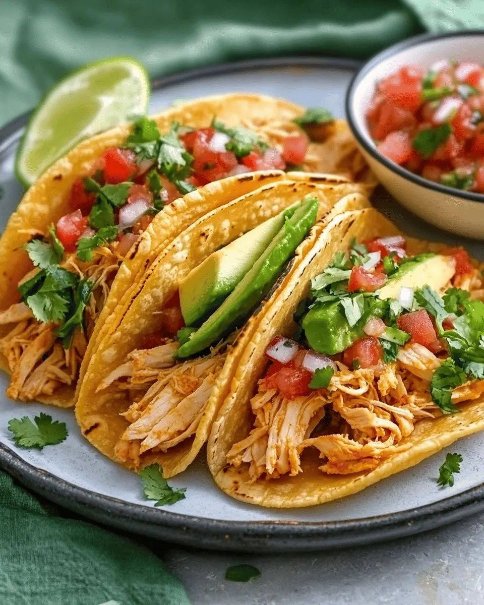 Low Carb Crockpot Chicken Tacos