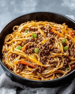 Mongolian Ground Beef Noodles First Image First Image