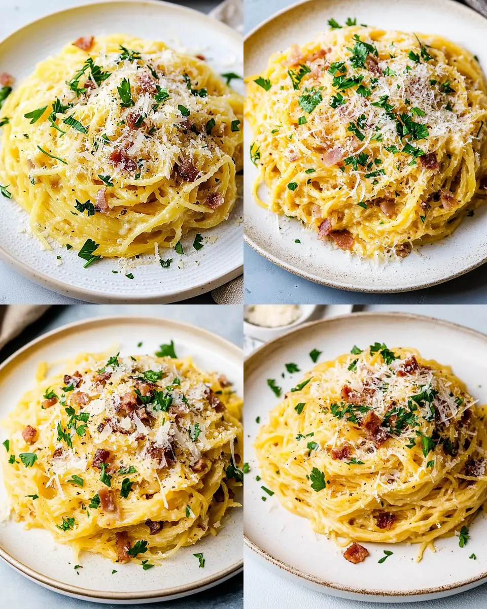 ketodiat 7 Low Carb Spaghetti Squash Carbonara