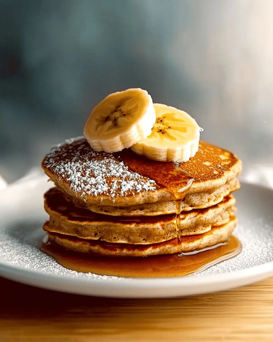 Banana Oat Pancakes with Winter Spices