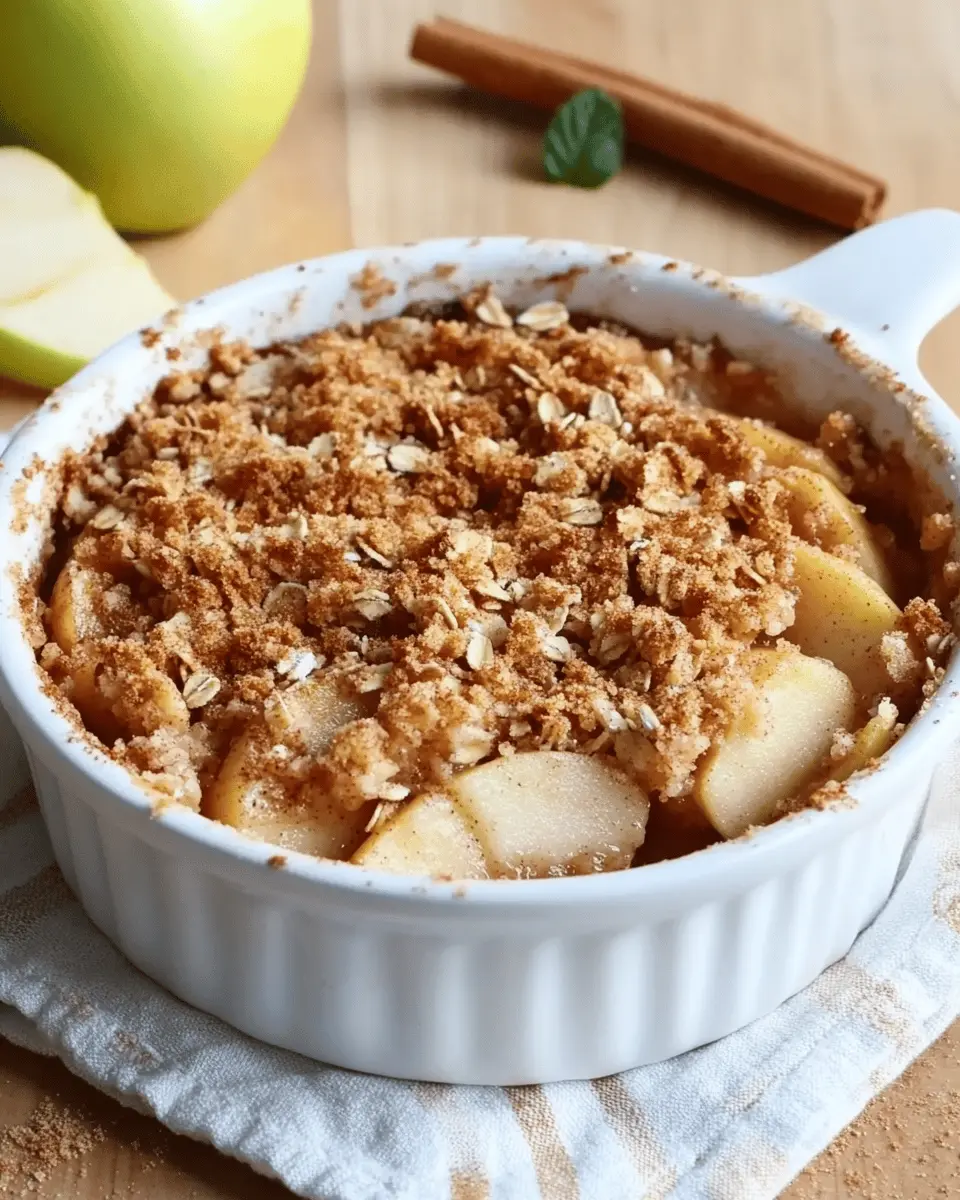 Apple Crisp with Oat Topping