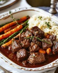 Festive Slow-Cooked Beef Tips First Image First Image
