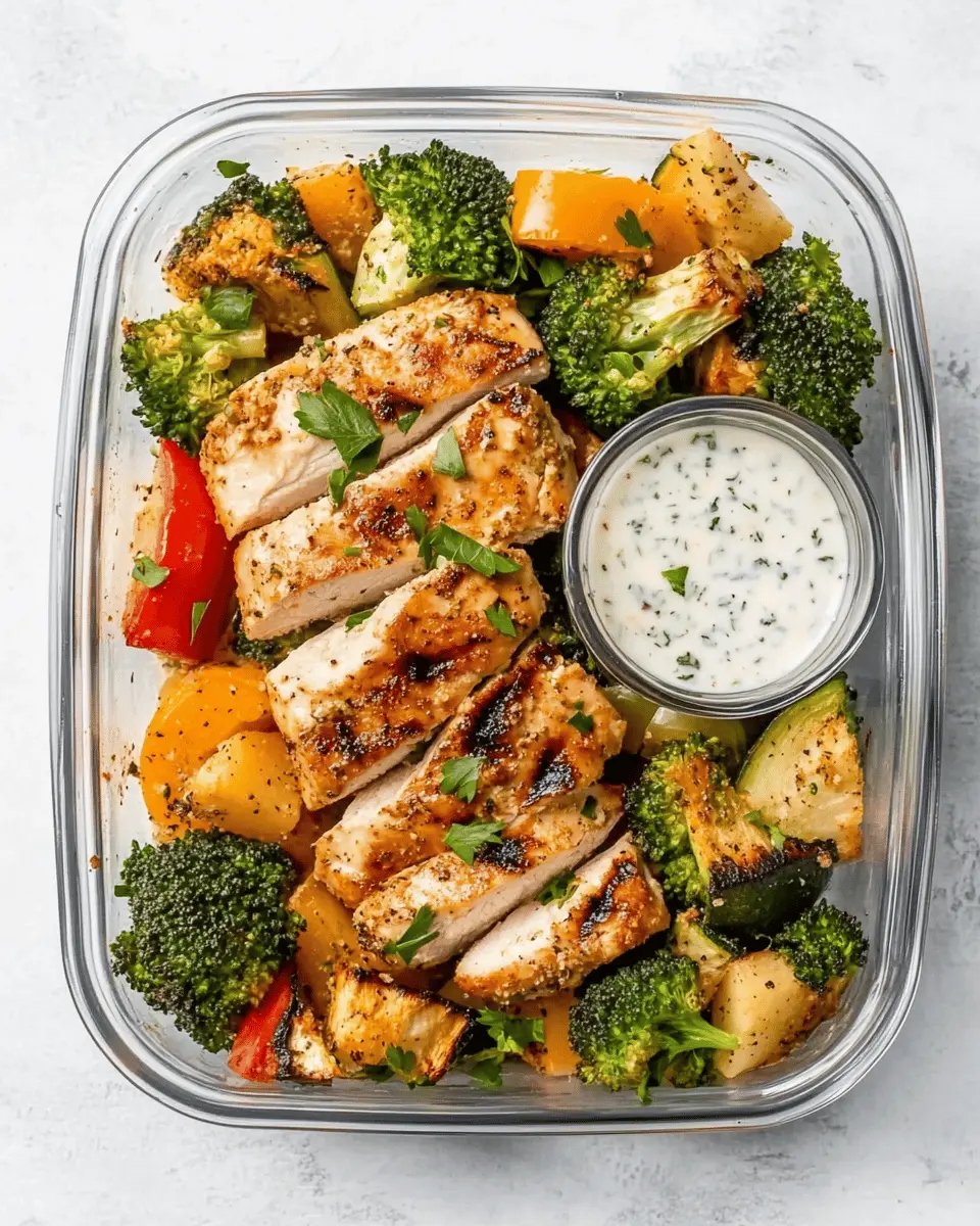 Low Carb Ranch Chicken Meal Prep