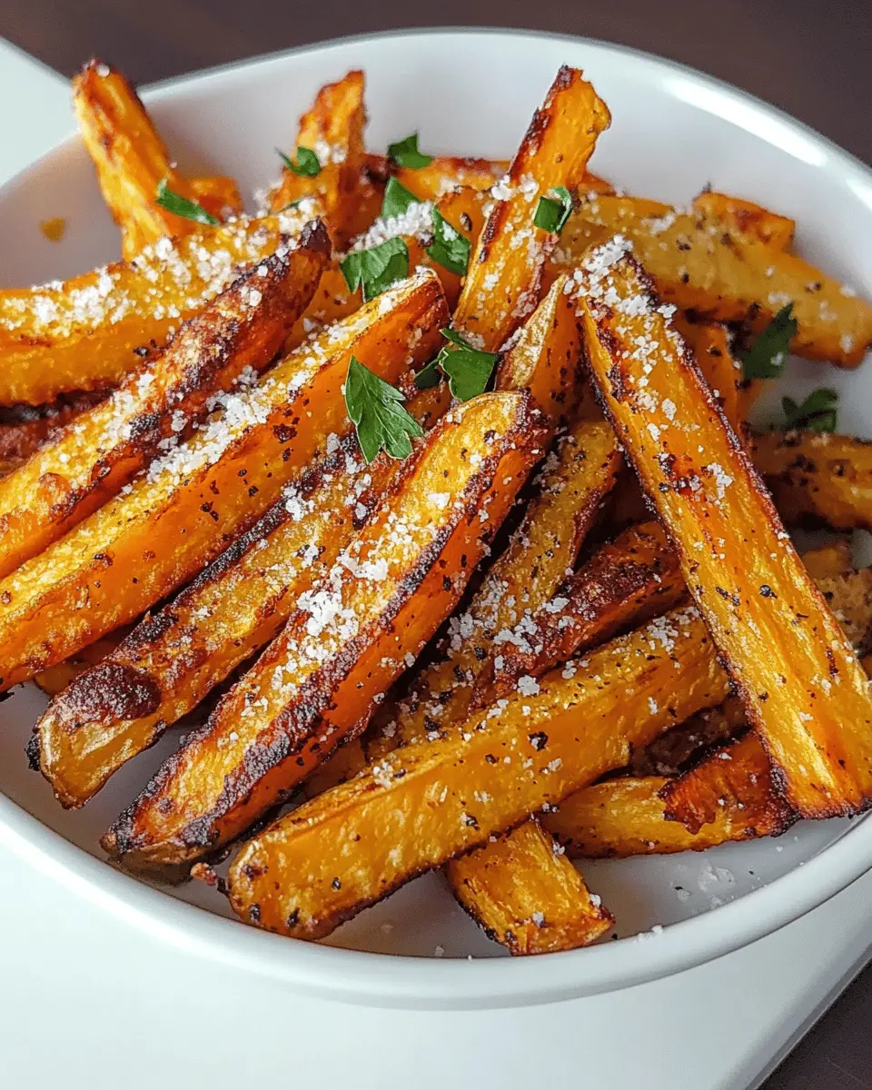Low Carb Garlic Sweet Potato Fries