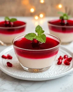 Pomegranate Panna Cotta First Image First Image