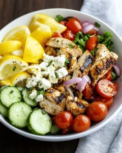 Low Carb Greek Chicken Bowls First Image First Image